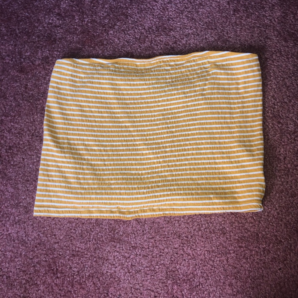 striped tube top